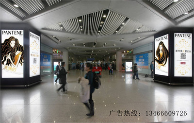 北京机场t3四面包柱灯箱广告 出发)北京机场广告
